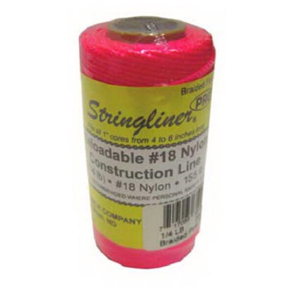 Us Tape 35162 Braided Construction Line Roll- Fluorescent Pink - 250 ft. 832766 - main